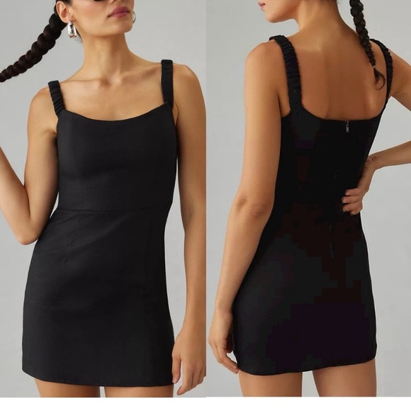 Reformation Black Mini Dress - Picture 1 of 11